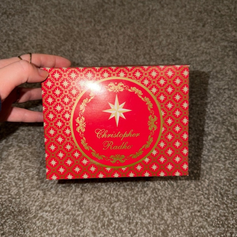 Christopher Radko Festive Red Ornament Box